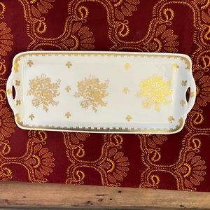 Antique Hand Painted French Porcelain Tray